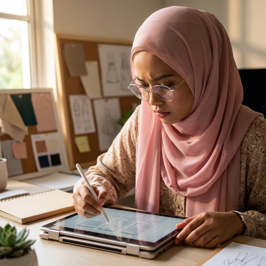 Foto profil Mariam Zafirah Binti Idris, UI/UX Designer & Reviewer Touchscreen di LaptopMurah