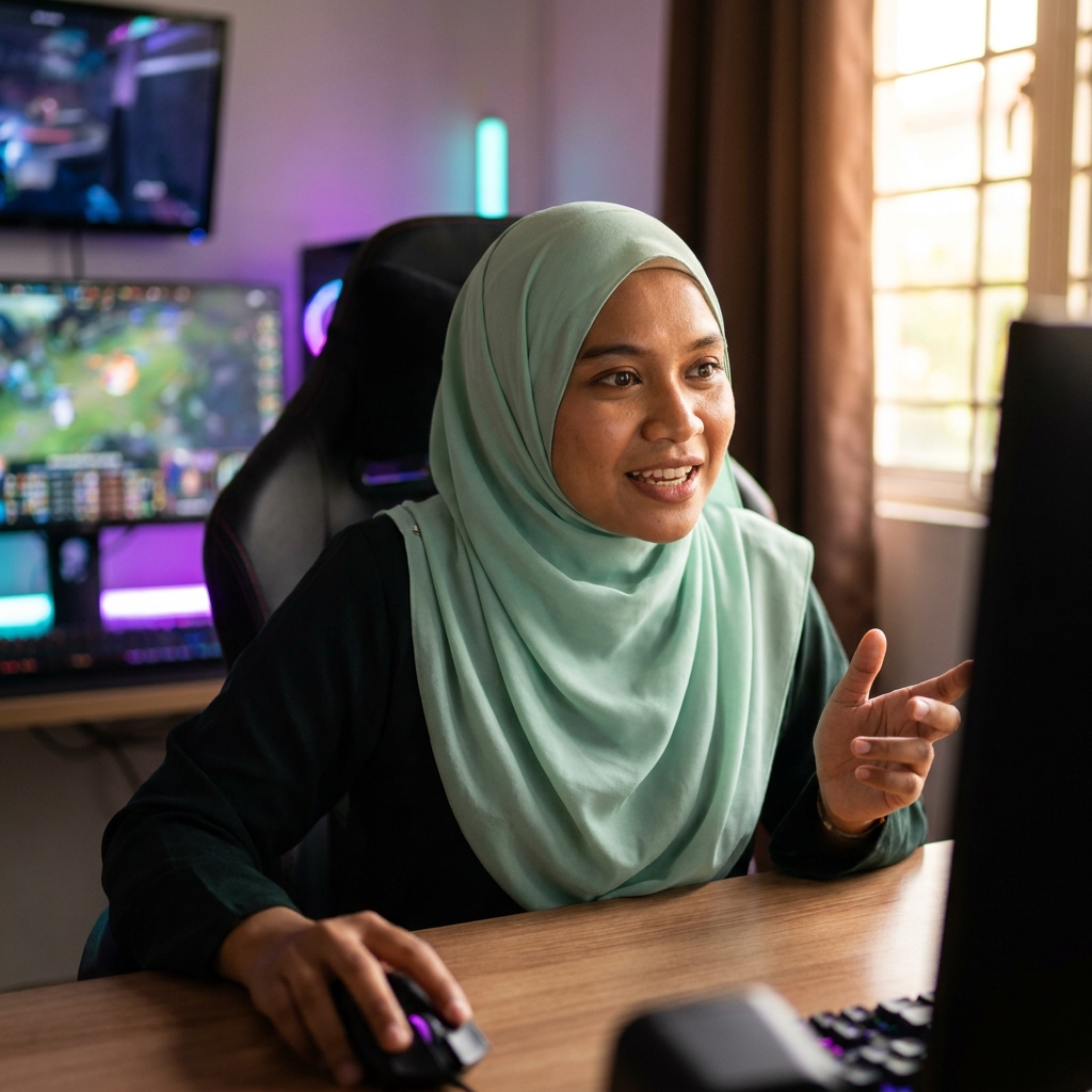 Foto profil Nurul Hasanah Binti Faizal, Tech YouTuber & Esports Caster di LaptopMurah