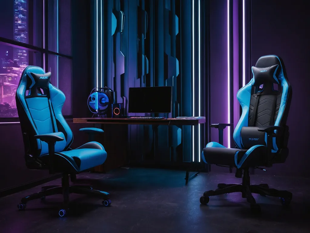 Acer Nitro Gaming Chair menunjukkan sandaran belakang boleh condong dan kusyen lumbar