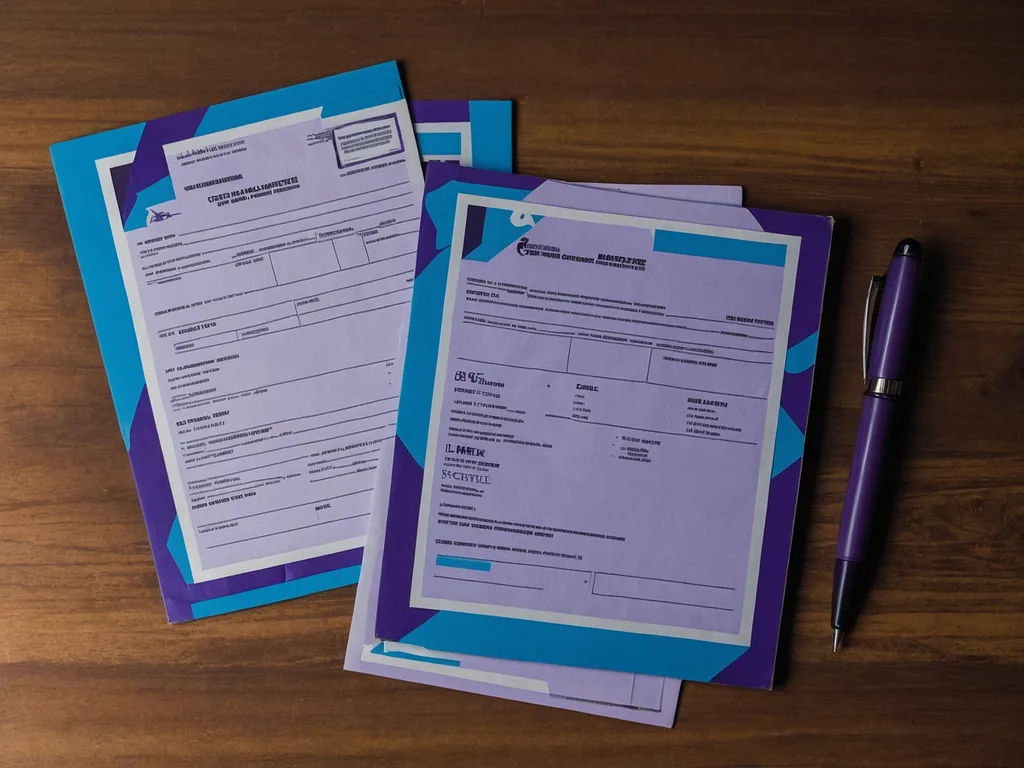 Dokumen rasmi kerajaan Malaysia di atas meja kayu untuk permohonan bantuan B40