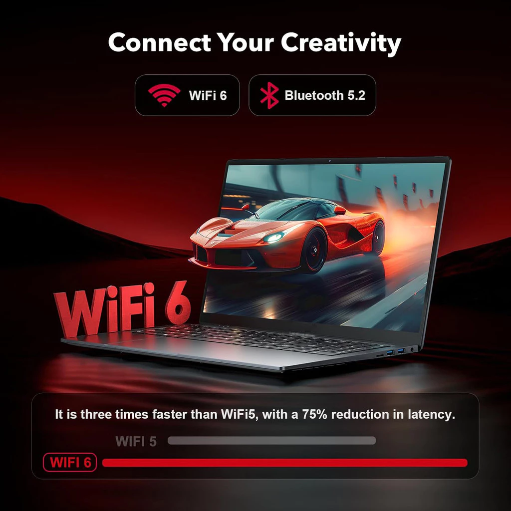 Gambar listing claim WiFi 6 dan Bluetooth 5.2 — bercanggah dengan spec card yang tulis Bluetooth 4.2