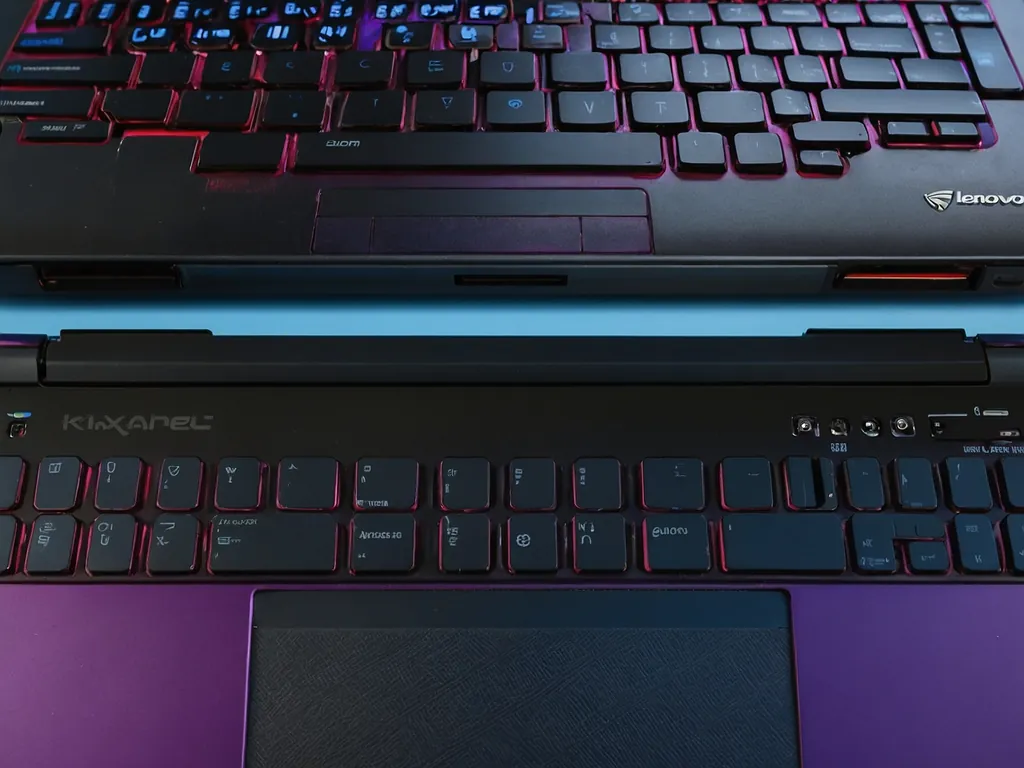 Perbandingan visual lima jenama laptop terbaik dengan logo dan produk unggulan masing-masing.