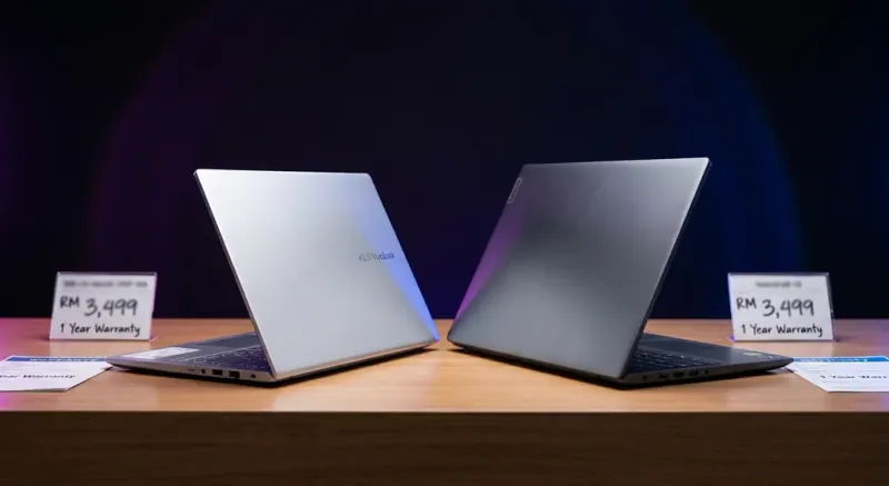 Kedai laptop Johor Bahru dengan pelbagai pilihan merek Lenovo dan HP