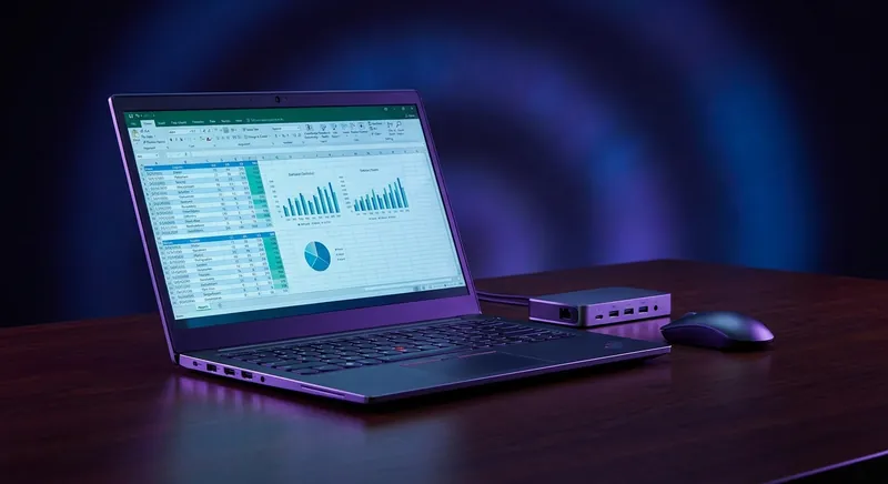 Laptop bisnes multitask dengan skrin 14 inci dan prosesor Intel terbaru untuk kerja produktif