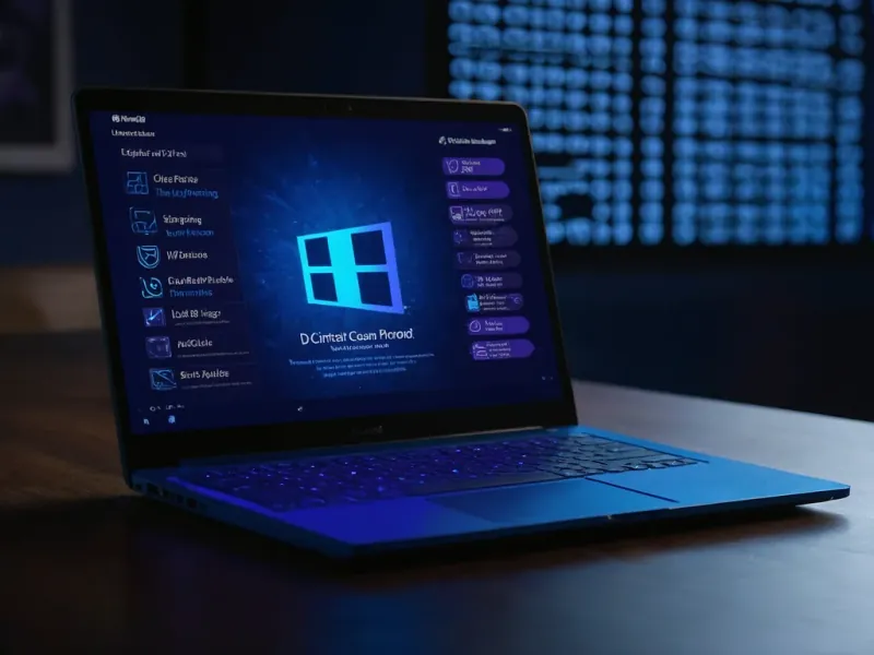 Laptop menunjukkan skrin biru ralat Windows 11 dengan QR code dan emoji muka sedih, panduan fix BSOD Malaysia 2026