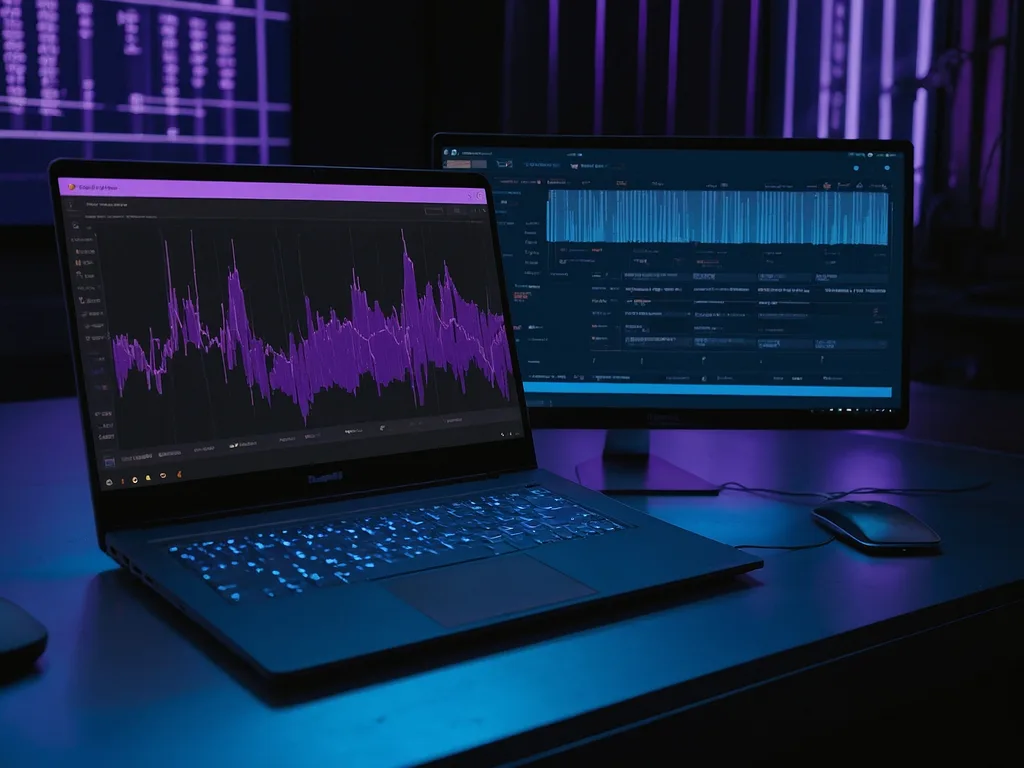 Troubleshooting laptop dengan Task Manager terbuka di skrin menunjukkan penggunaan RAM dan CPU