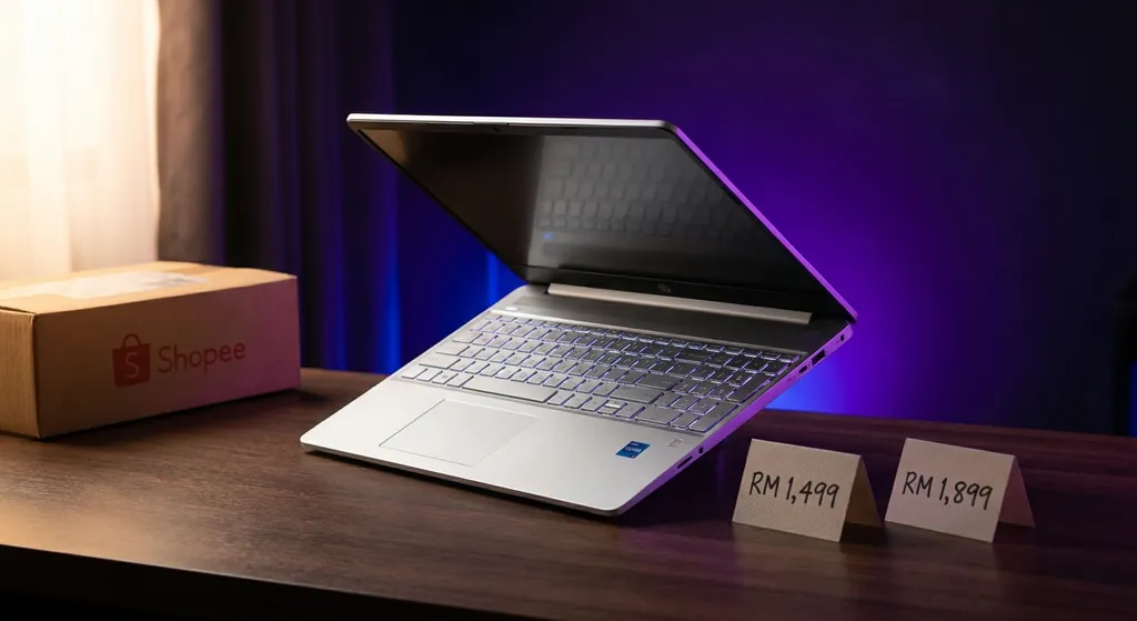 Koleksi laptop HP murah dengan skrin 14 dan 15.6 inci di Malaysia 2026