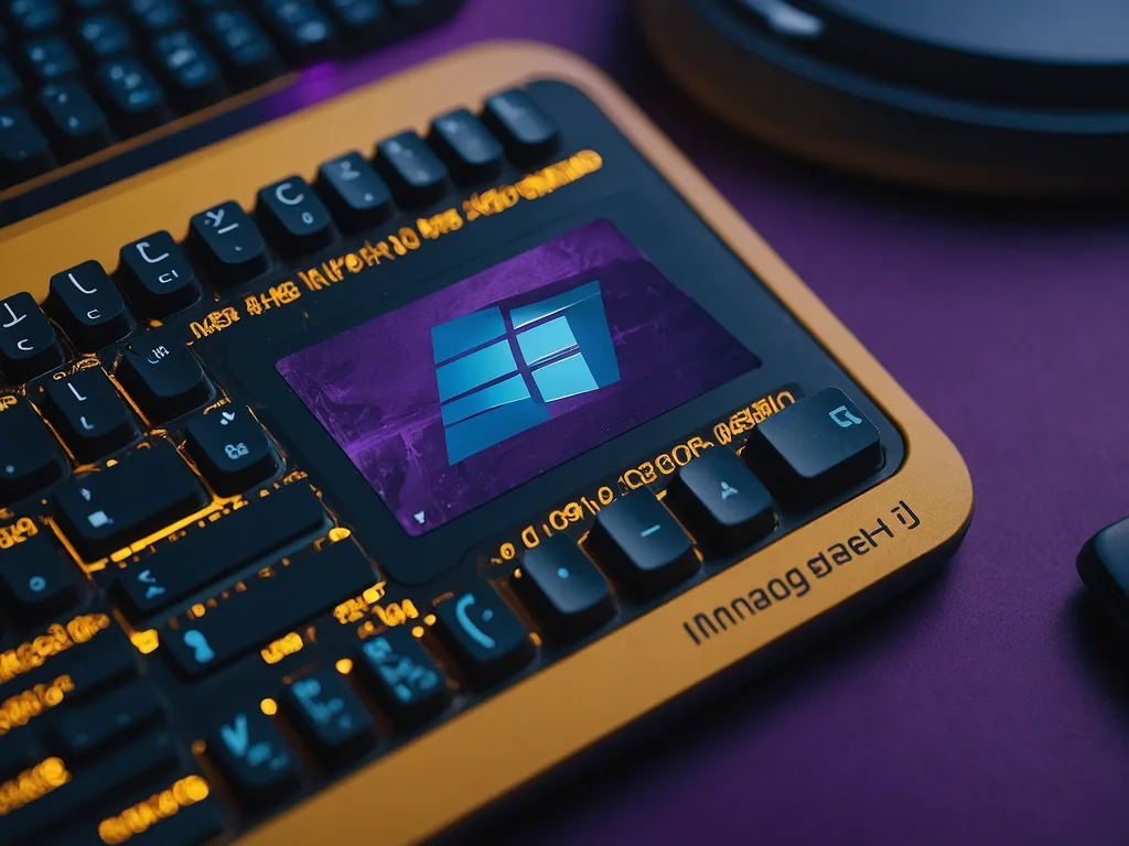 Device Manager Windows 11 dengan warning icon pada keyboard driver entry