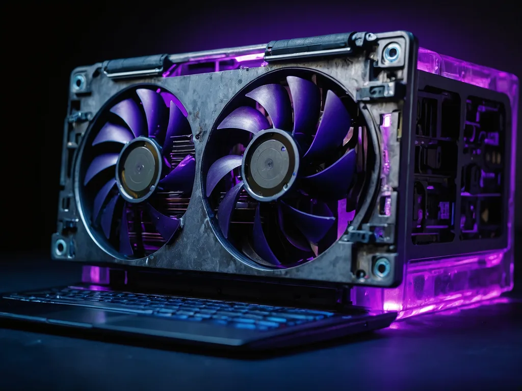 Laptop kipas tak berfungsi dengan dust packed dan fan blades motionless