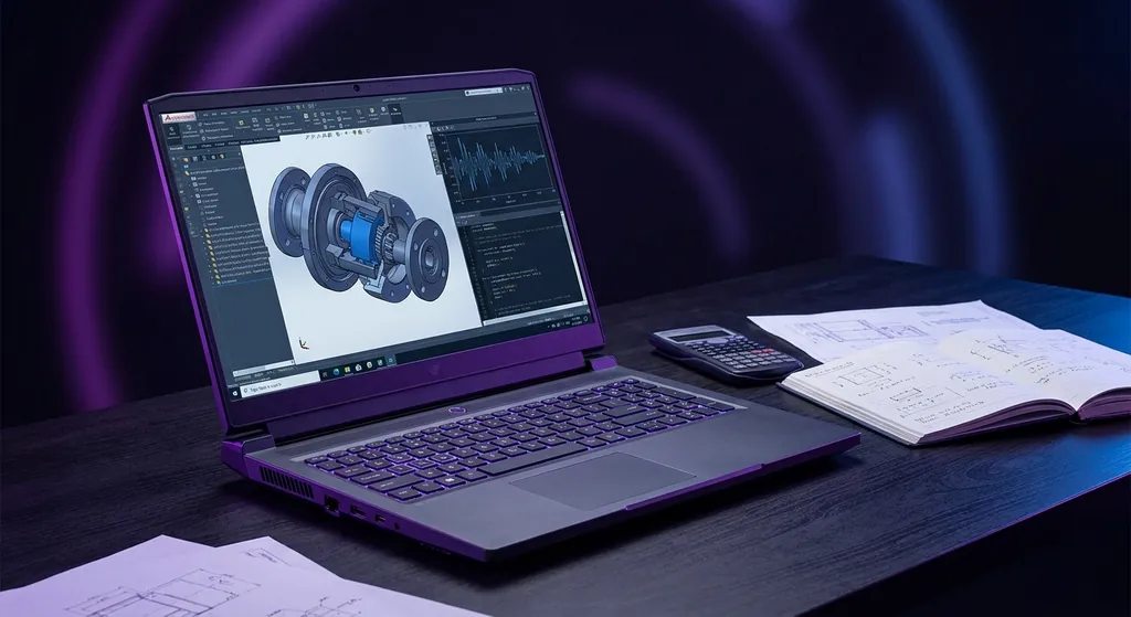 Laptop pelajar engineering dengan spesifikasi tinggi untuk CAD dan simulasi