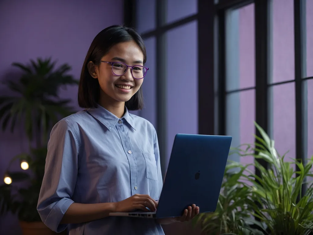 Pelajar Malaysia terima laptop percuma dengan senyuman gembira kampus universiti