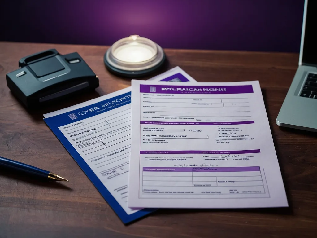 Dokumen permohonan bantuan laptop MyKad slip gaji