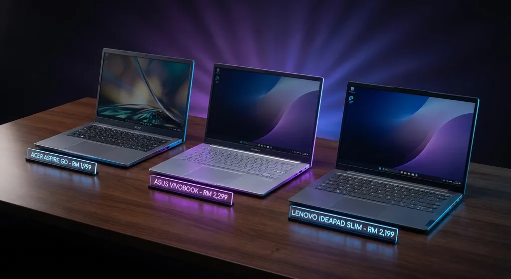 Koleksi laptop recommended 2026 murah terbaik Malaysia dengan spesifikasi tinggi