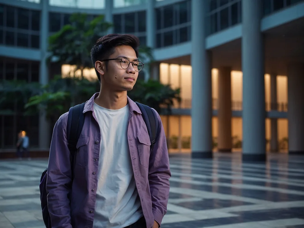 Pelajar universiti Malaysia bawa laptop ringan ultra-slim di kampus