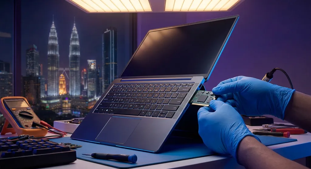 Pusat servis laptop profesional di Kuala Lumpur dengan teknisi berpengalaman