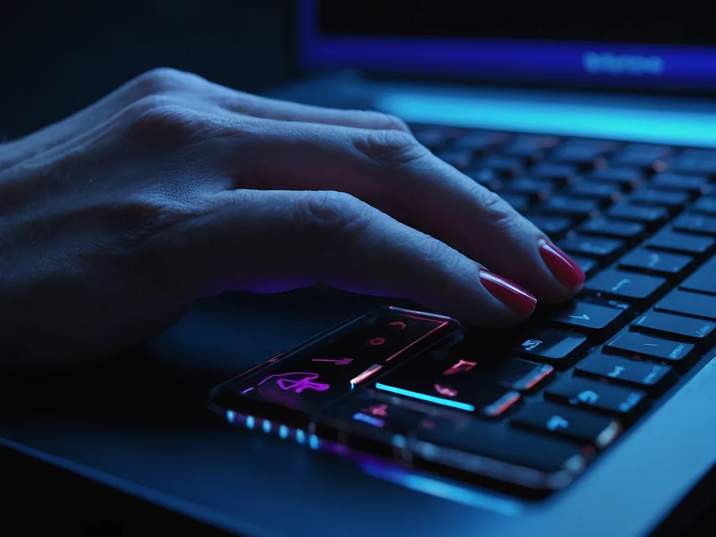 Laptop trackpad tak responsif dengan finger hover dan disabled icon red overlay