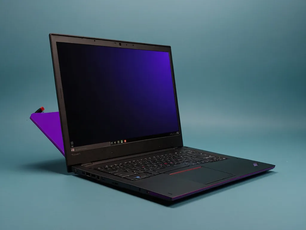Perbandingan visual empat siri ThinkPad: X1 Carbon, T Series, E Series, dan P Series