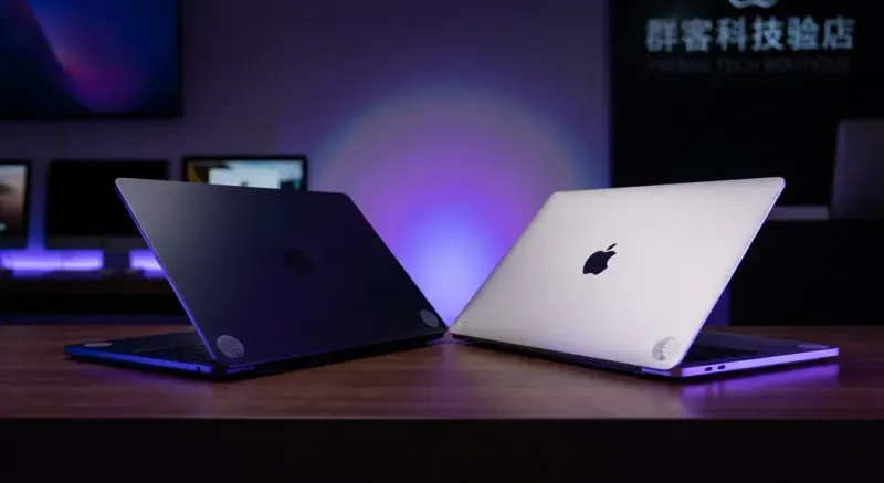 Apple refurbished iPhone and MacBook devices displayed with Malaysia warranty documentation