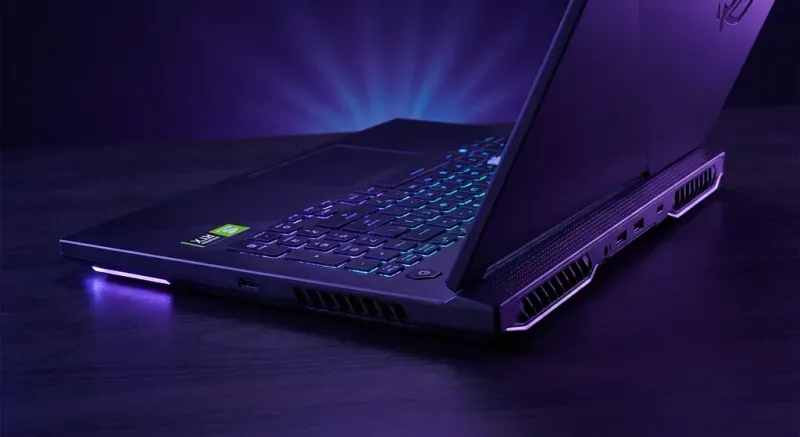 ROG Asus gaming laptop dengan display Nebula dan desain thin-and-light